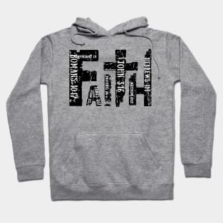 Christian Bible Verse Religious Retro Faith Cross 2 Hoodie